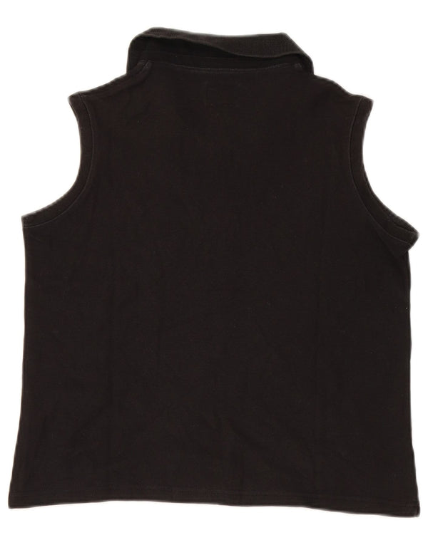 Polo Calvin Klein Jeans Feminino Crop Sem Mangas Reino Unido 10 Pequeno Preto