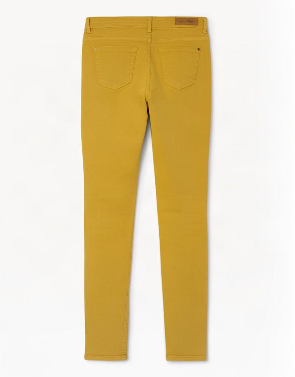 Zara Mulher Trafaluc Skinny Jeans EU 38 Pequeno W28 L30 Amarelo