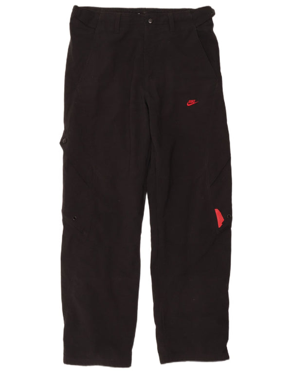 Calça cargo masculina Nike média W34 L30 poliéster preta