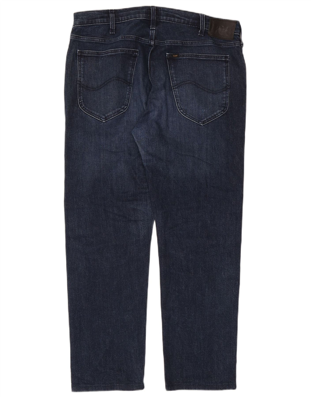 Lee Mens Straight Jeans W36 L32 Azul Algodão