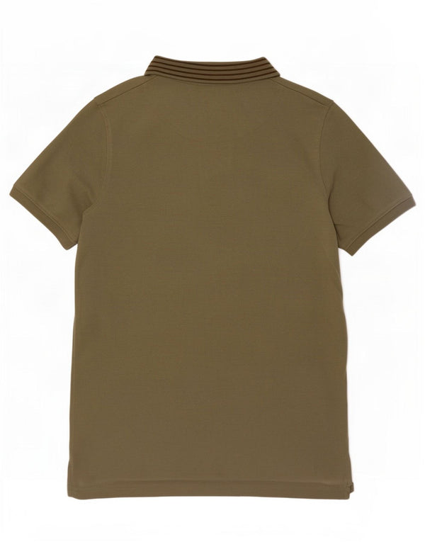 Camisa polo masculina Lyle & Scott 14-15 anos algodão cáqui