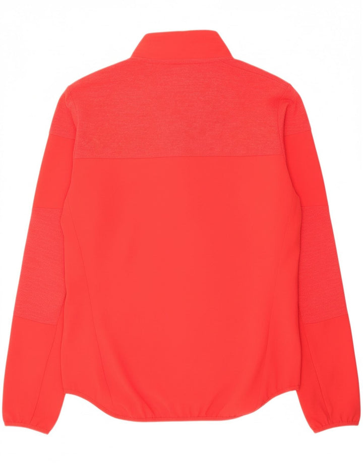 ADIDAS Mens Supernova Zip Neck Pullover Treino Top Grande Vermelho