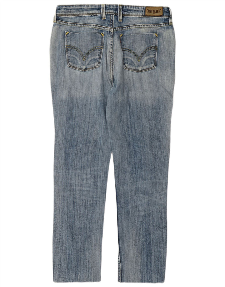 Calça Jeans Levis Feminina 627 Crop Straight W30 L26 Azul