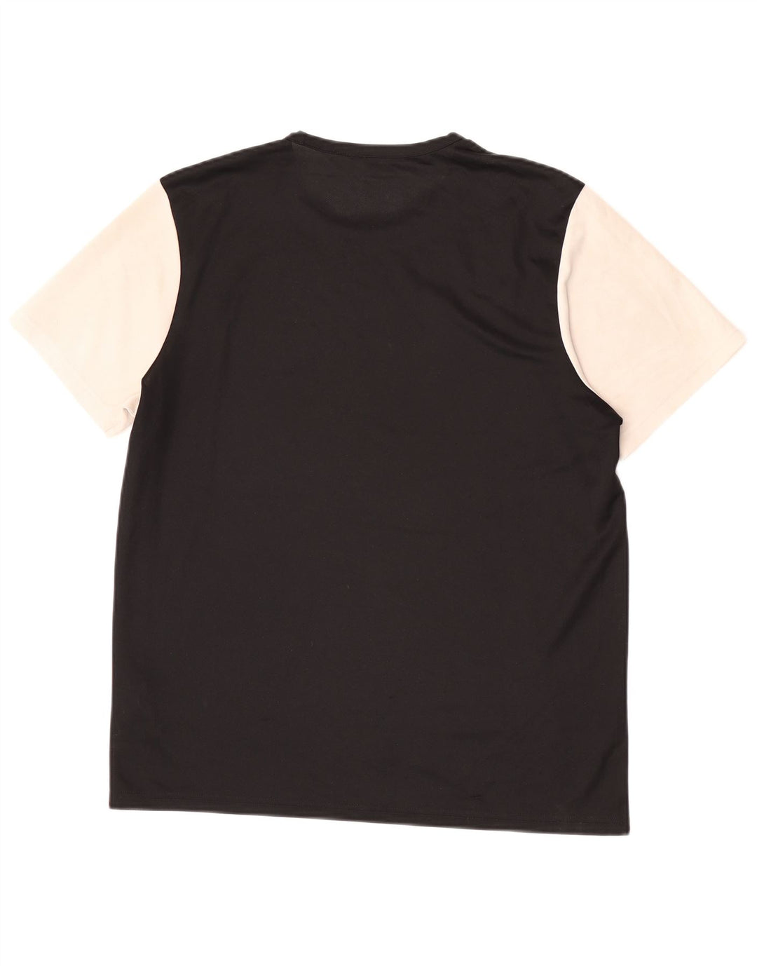 Adidas Mens Climalite Camiseta Top Grande Preto Colorblock Poliéster