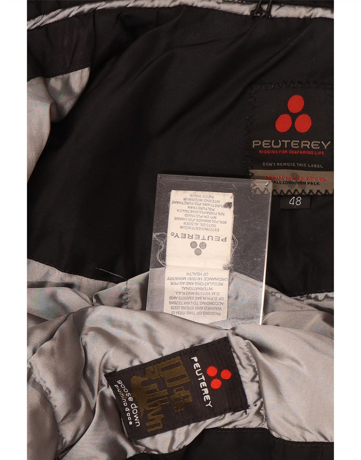Casaco feminino acolchoado com capuz PEUTEREY IT 48 XL preto poliamida