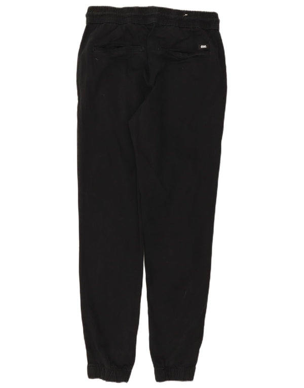 Zara Mens Joggers Calça Casual Pequena W30 L28 Algodão Preto