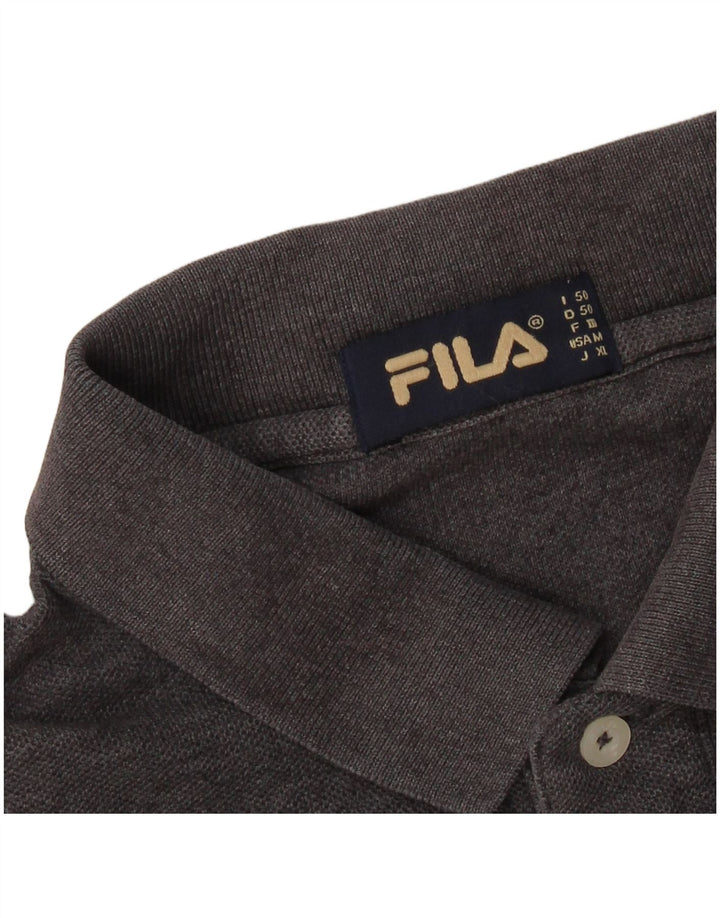 Camisa polo masculina FILA IT 50 cinza médio