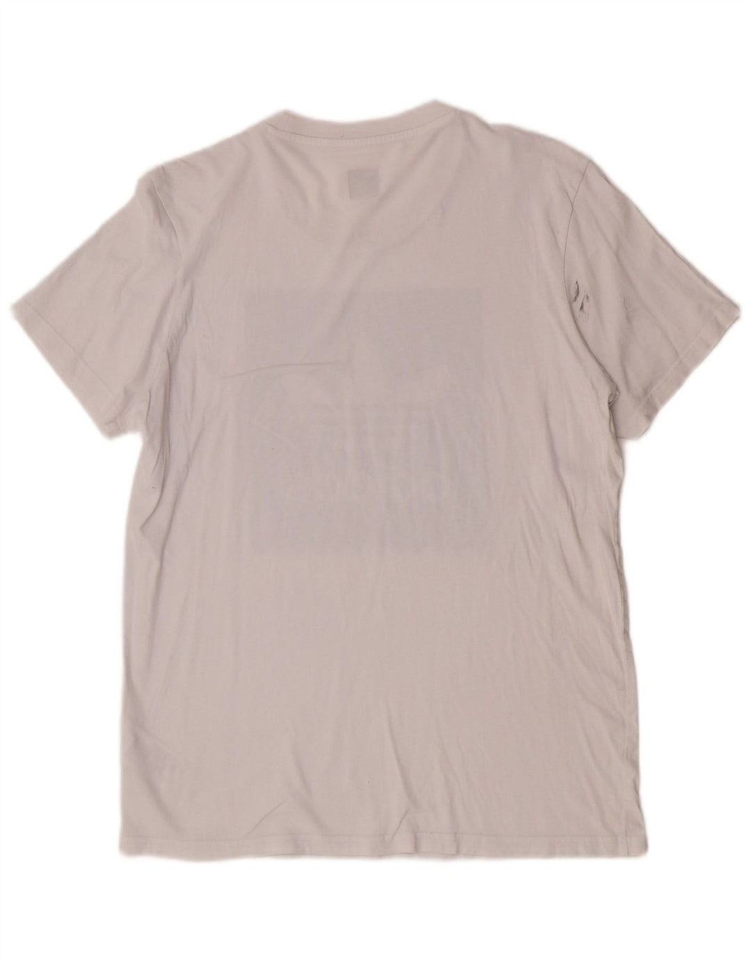 Adidas Mens Graphic T-Shirt Top Médio Algodão Branco
