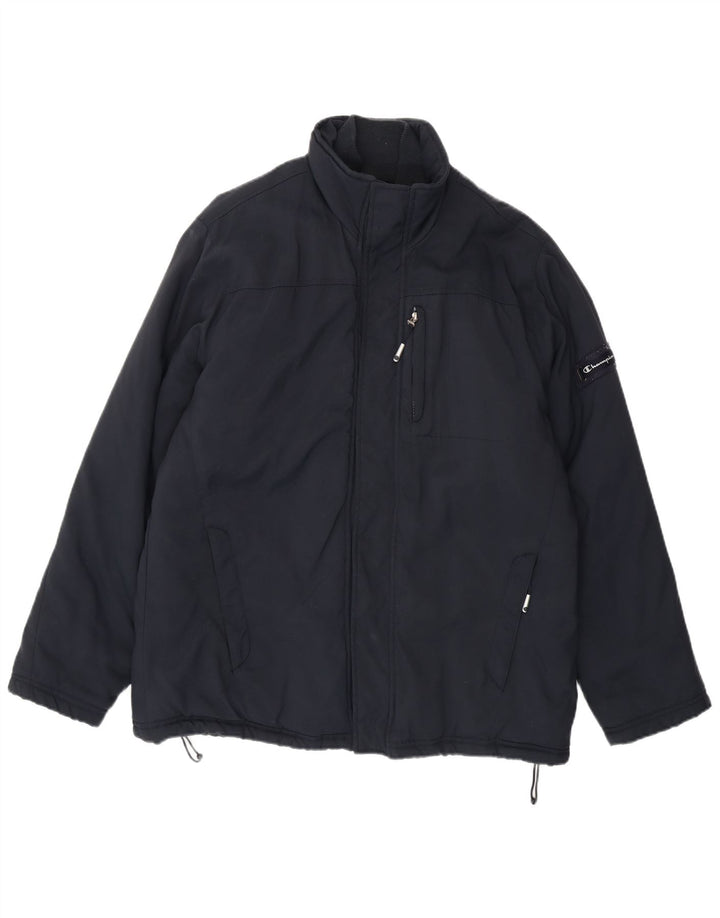 Jaqueta corta-vento masculina Champion UK 40 grande azul marinho poliamida