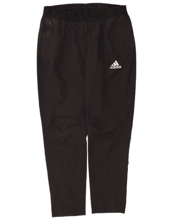 Calça de treino masculina Adidas grande poliéster preto