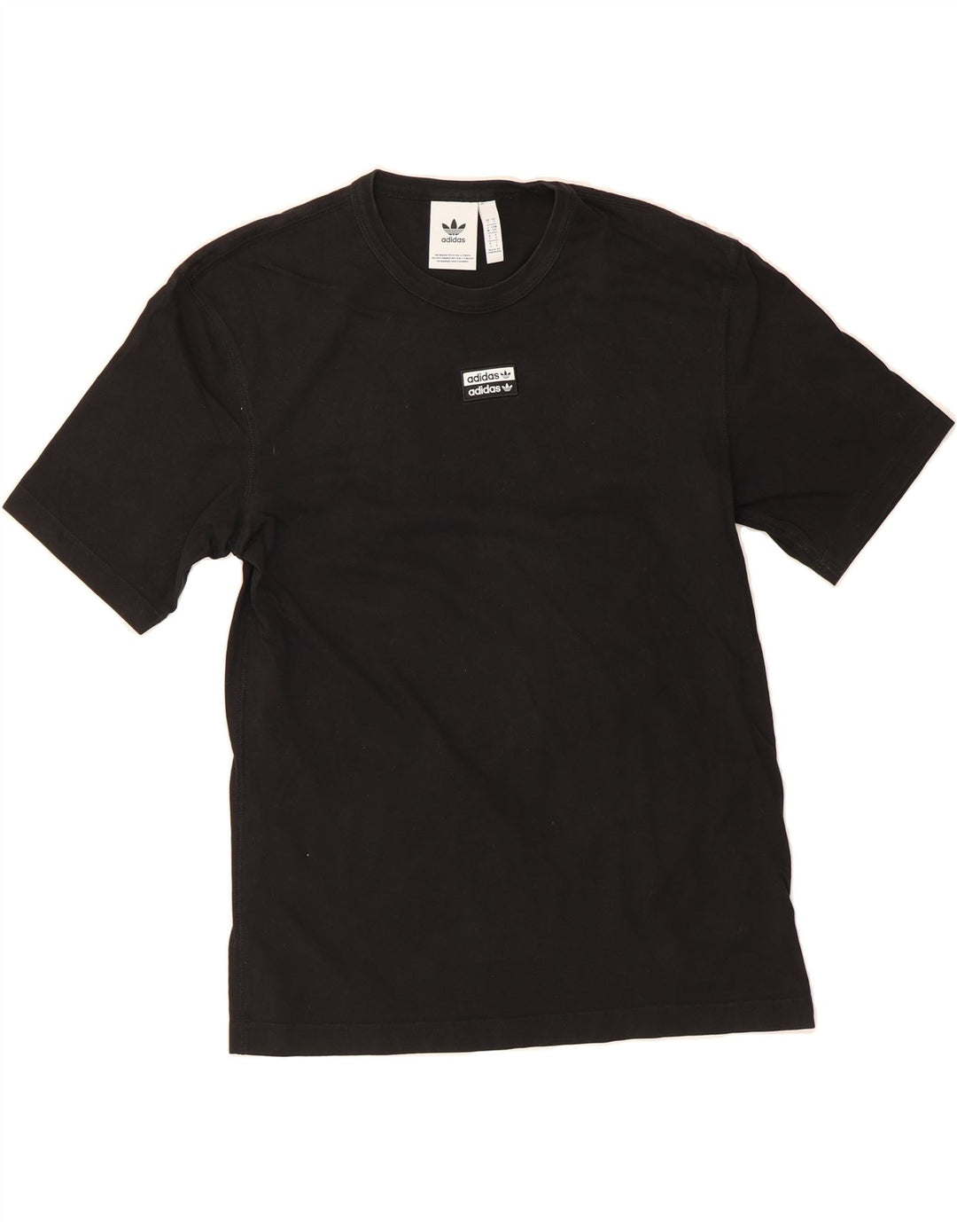 ADIDAS Mens T-Shirt Top Small Black Cotton Vintage Adidas and Second-Hand Adidas from Messina Hembry 