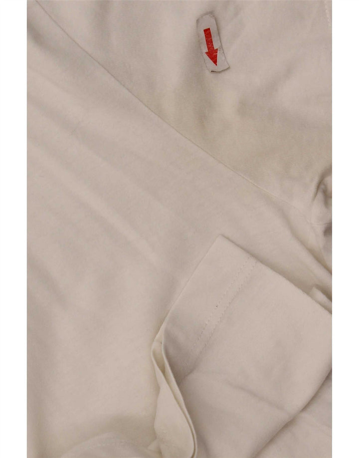 Camiseta masculina Fred Perry grande algodão branco