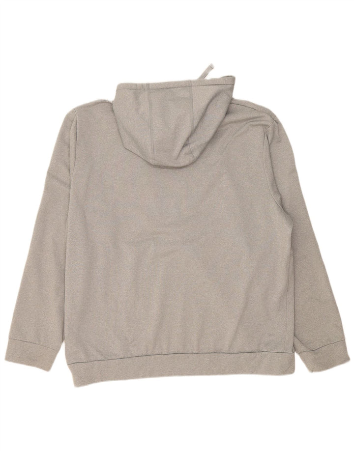 Jumper com capuz masculino The North Face 2XL poliéster manchado cinza