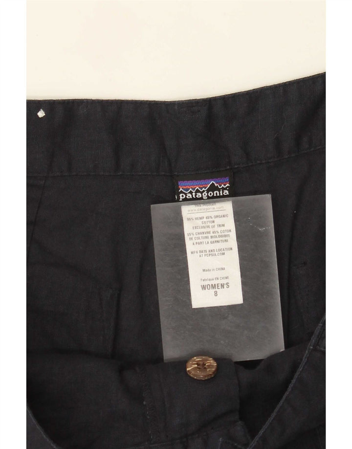 Shorts Chino Feminino Patagonia US 8 Médio W30 Algodão Azul Marinho
