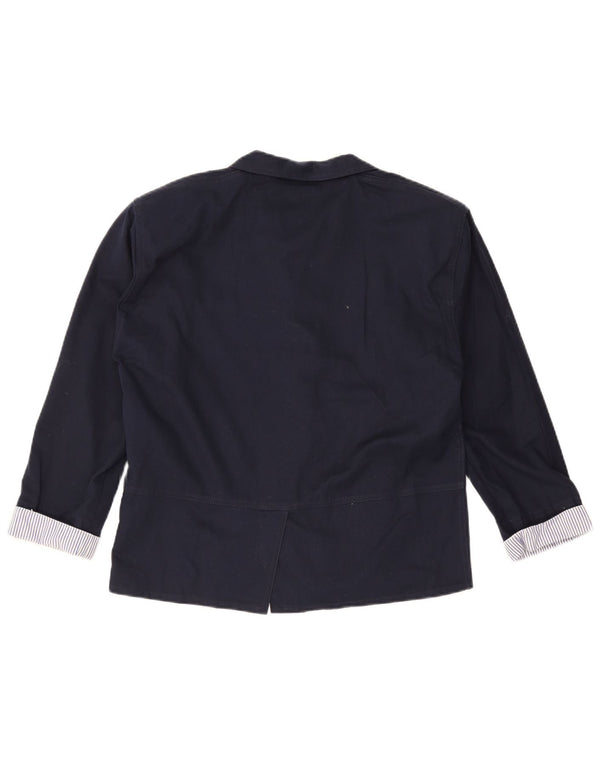 Jaqueta Blazer Masculina Vintage com 2 Botões Reino Unido 38 Azul Marinho Médio