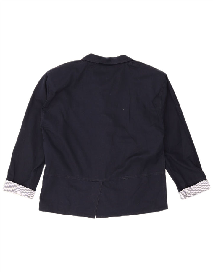 Jaqueta Blazer Masculina Vintage com 2 Botões Reino Unido 38 Azul Marinho Médio