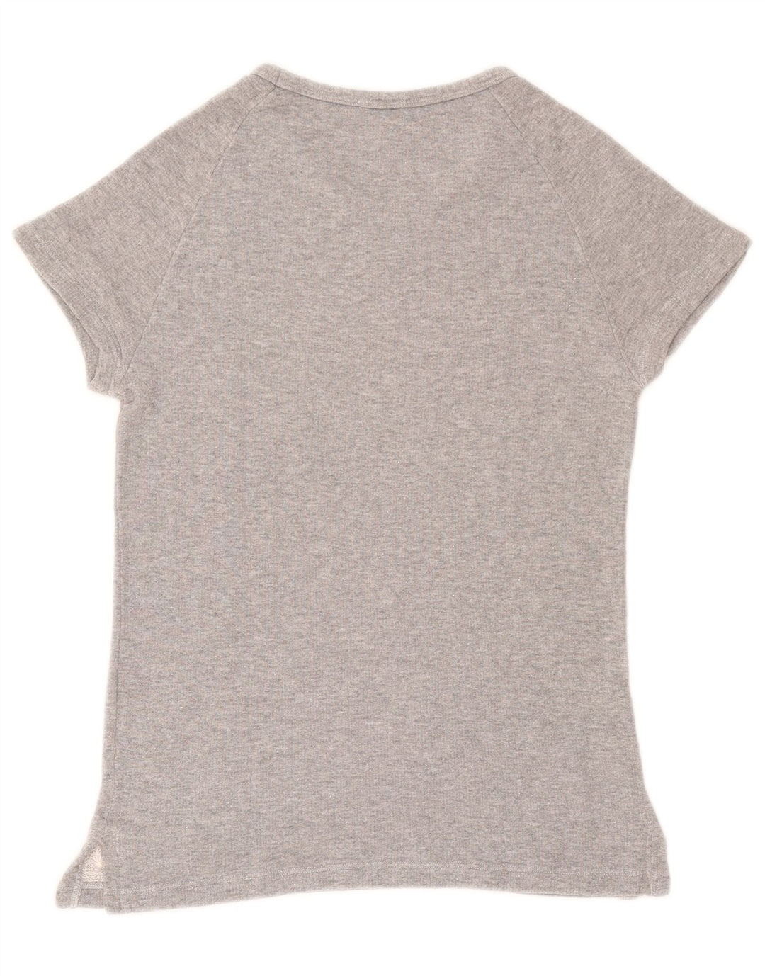 Camiseta feminina Fred Perry Top UK 10 pequeno algodão cinza