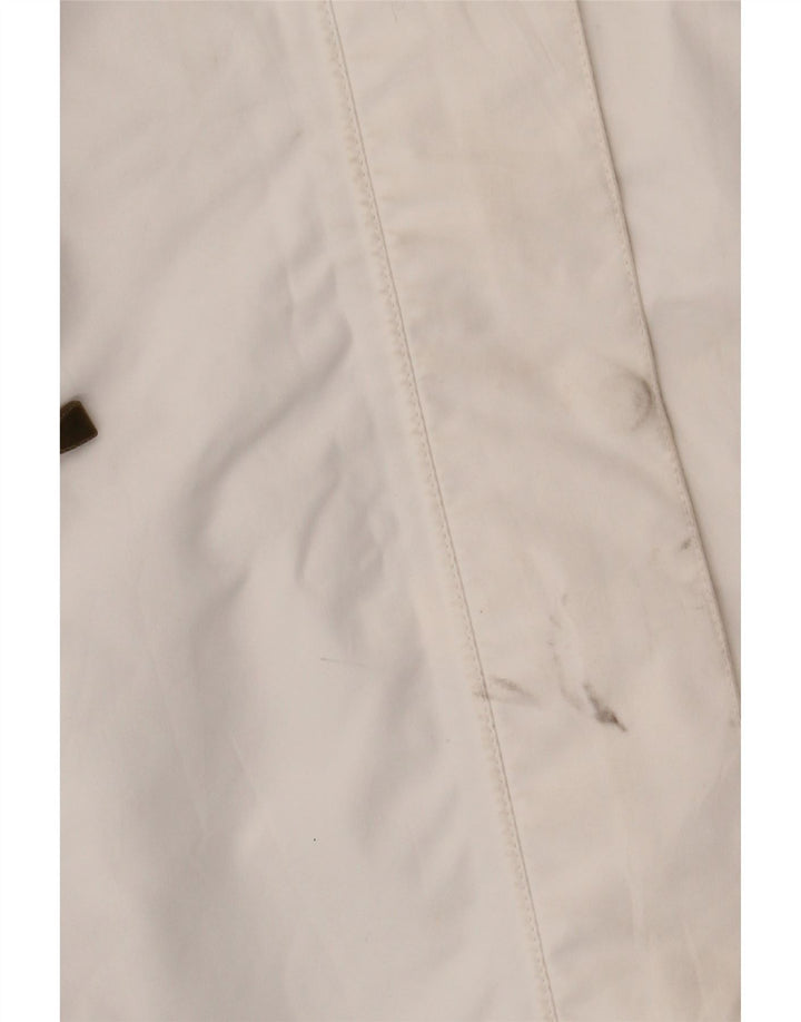 Jaqueta de chuva com capuz feminina Helly Hansen Reino Unido 16 grande poliéster branco