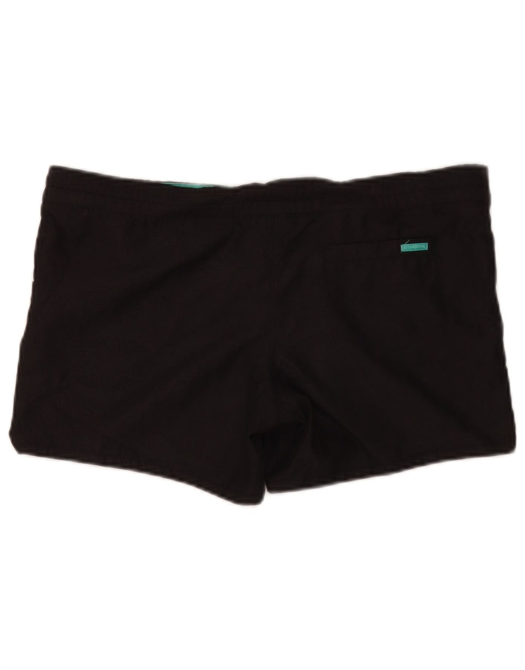 Shorts de natação feminino Billabong US 10 grande poliéster preto