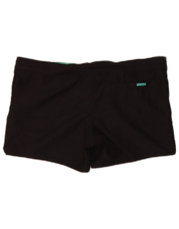Shorts de natação feminino Billabong US 10 grande poliéster preto