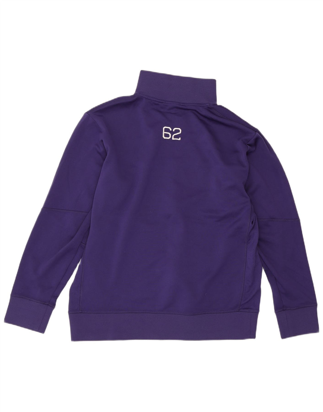 NIKE Mens Dri Fit Tracksuit Top Jaqueta Médio Roxo Colourblock Poliéster