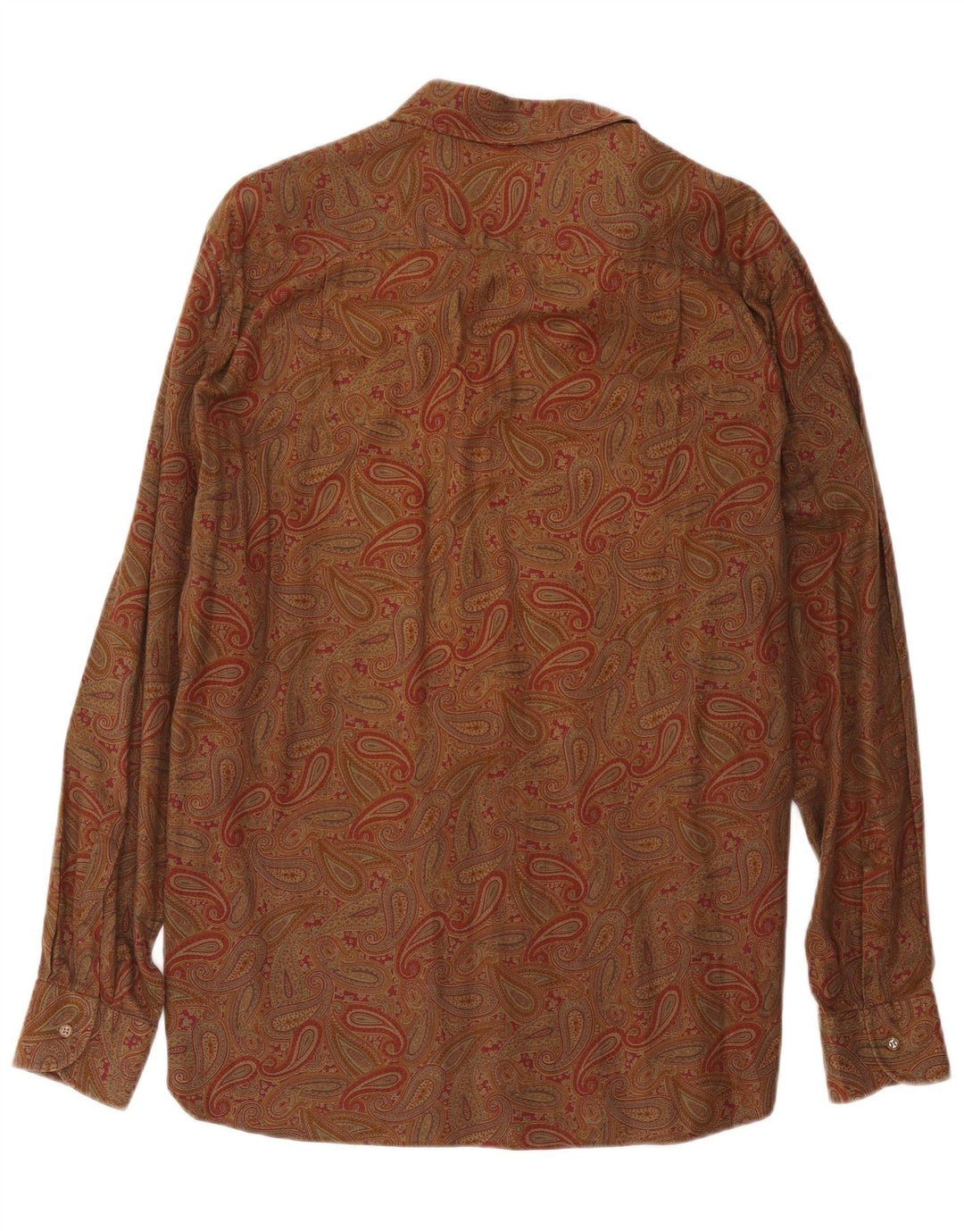 Camisa masculina Pizzarotti média marrom paisley