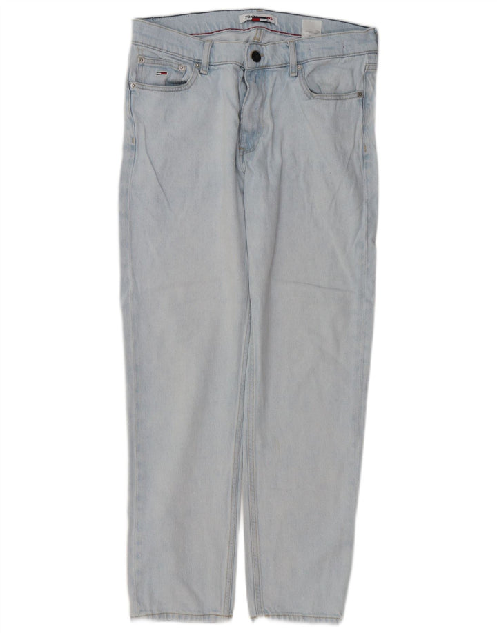 Jeans retos masculinos Tommy Hilfiger W31 L28 algodão azul