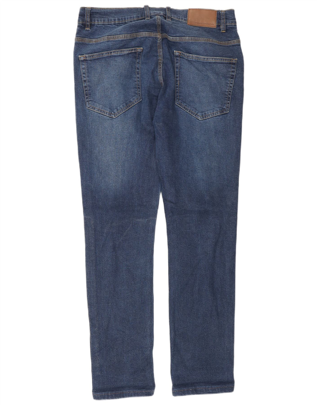 French Connection Masculino Slim Jeans W34 L32 Azul Algodão