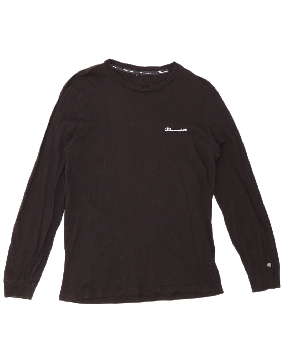 CHAMPION Mens Top Manga Longa Médio Preto