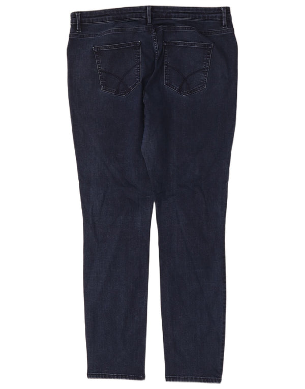 Crew Clothing Womens Skinny Jeans UK 18 XL W36 L30 Azul Marinho Algodão