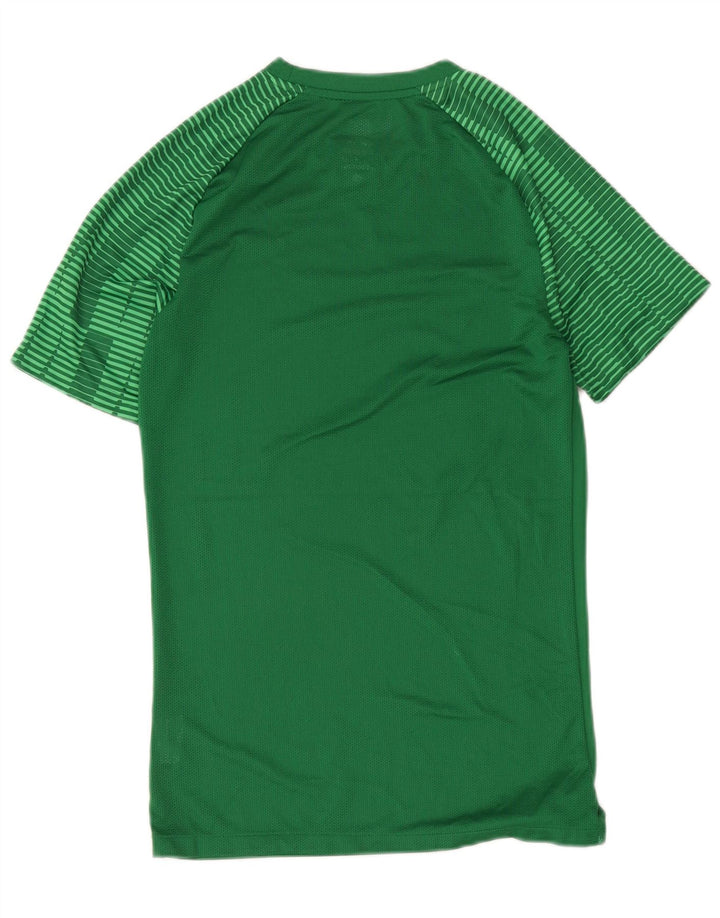 Camiseta Nike Masculina Dri Fit Slim Top Pequeno Poliéster Listrado Verde