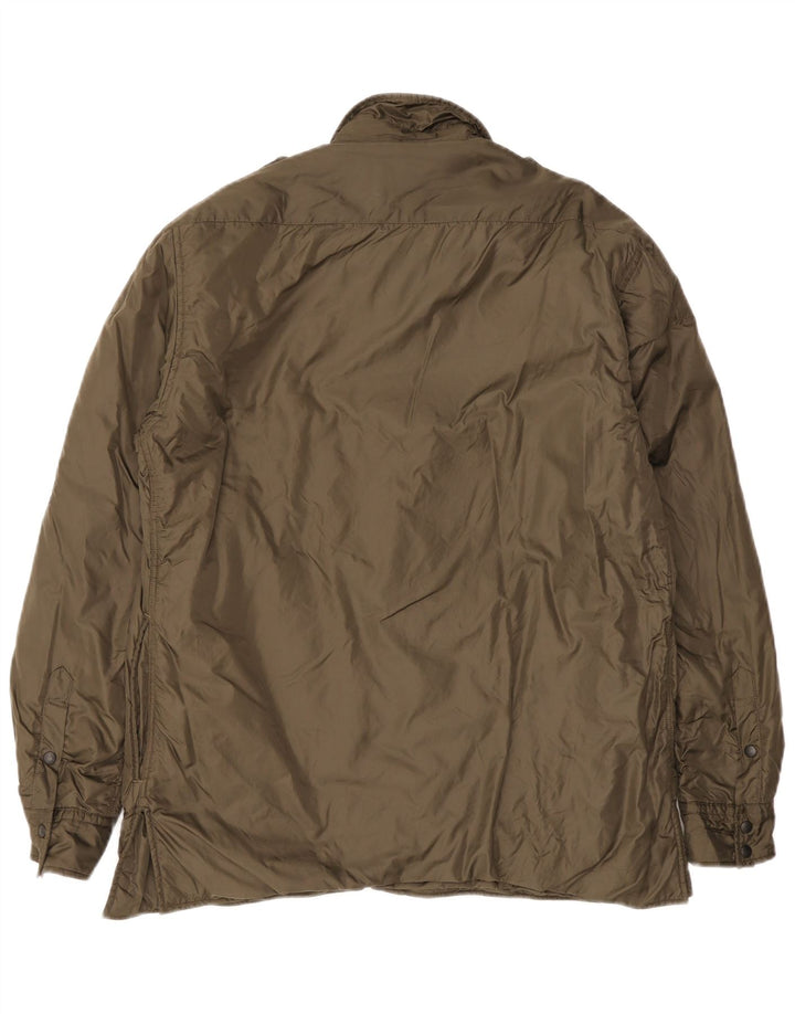 Jaqueta militar masculina Aspesi UK 38 nylon cáqui médio