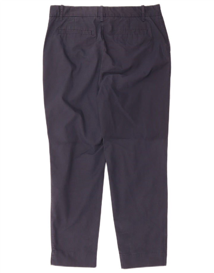 Calça Chino Feminina Marks & Spencer Reino Unido 12 Médio W30 L26 Azul Marinho