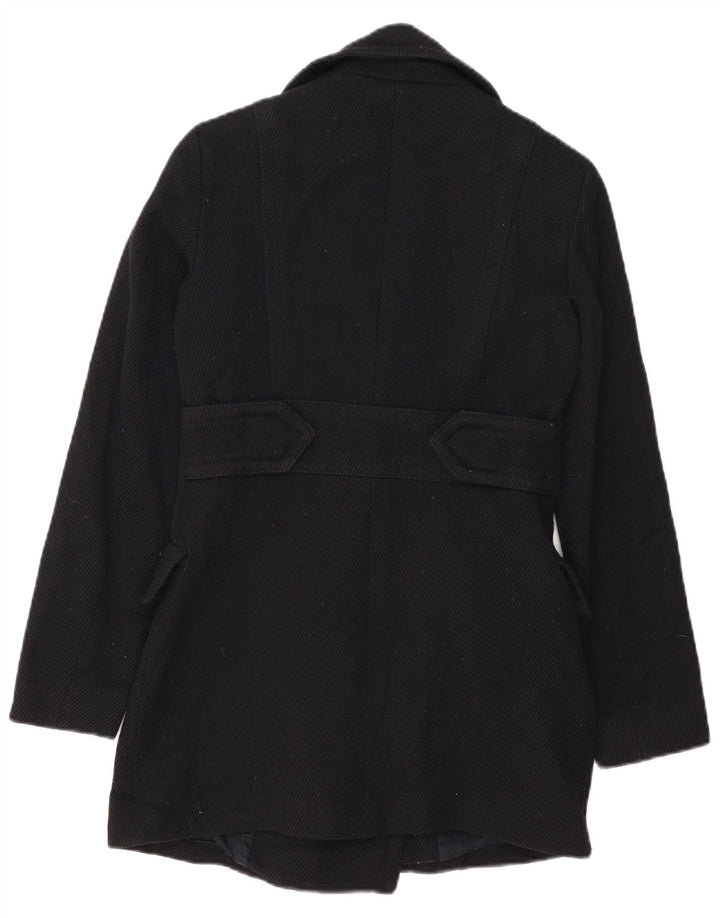 Jaqueta blazer feminina Massimo Dutti com peito duplo EU 36 XS preto poliamida