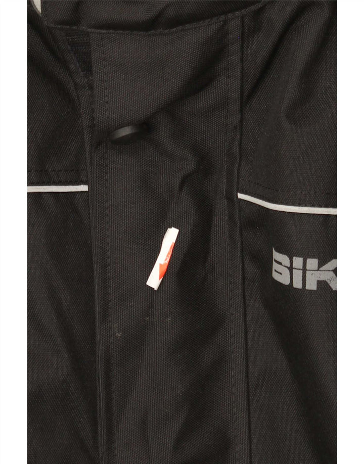 Jaqueta masculina de motociclista tamanho 50 poliéster colorblock preto médio