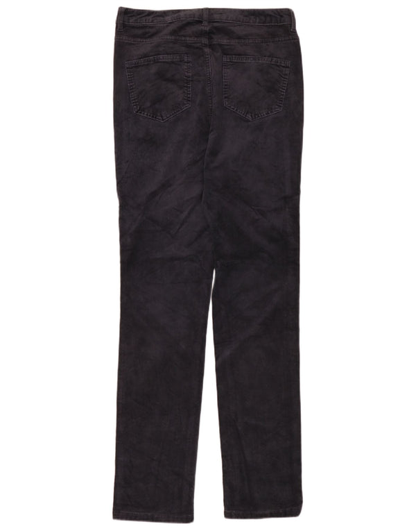 Calça feminina de veludo Marks & Spencer Reino Unido 12 médio W30 L33 azul marinho
