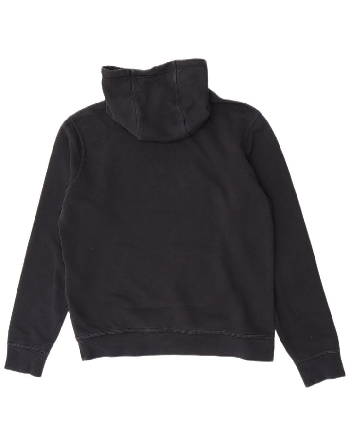 Nike masculino gráfico moletom com capuz médio algodão preto