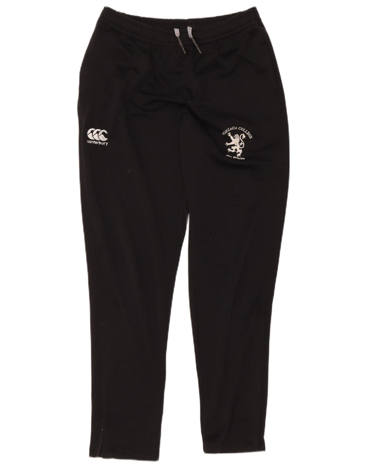 Calça de treino masculina Canterbury com estampa gráfica preta média de poliéster