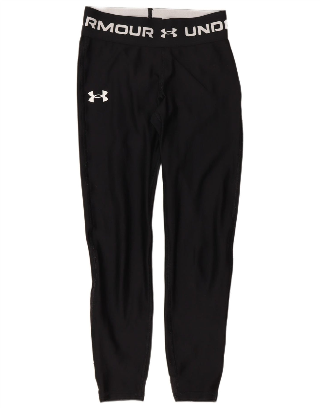 Under Armour Mulheres Capri Graphic Leggings UK 4 XS Poliéster Preto