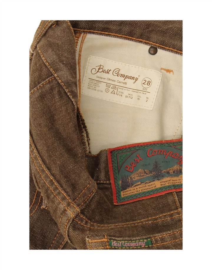 Jeans reto feminino BEST COMPANY W28 L26 marrom