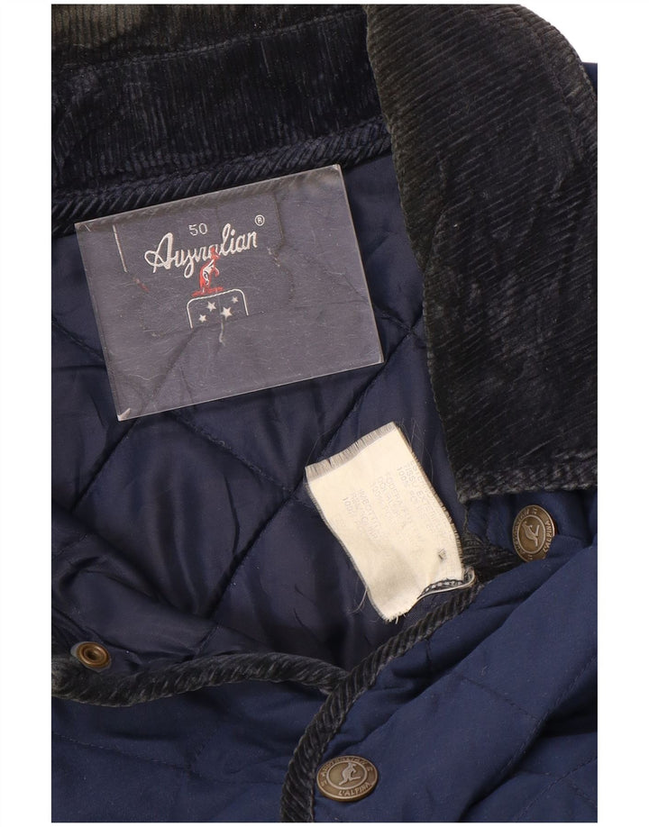 Jaqueta acolchoada masculina AUSTRALIAN L'ALPINA IT 50 grande poliéster azul marinho