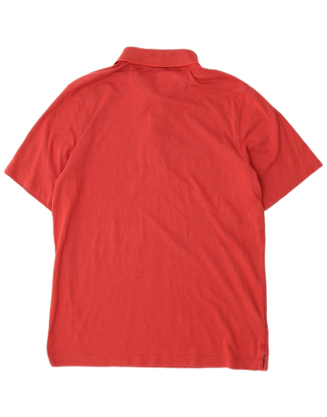 Camisa polo masculina Eddie Bauer de algodão vermelho médio