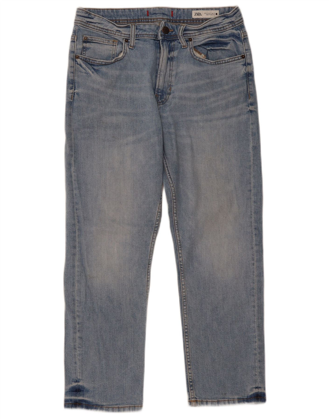 ZARA Jeans retos femininos EU 38 Pequeno W28 L26 Azul