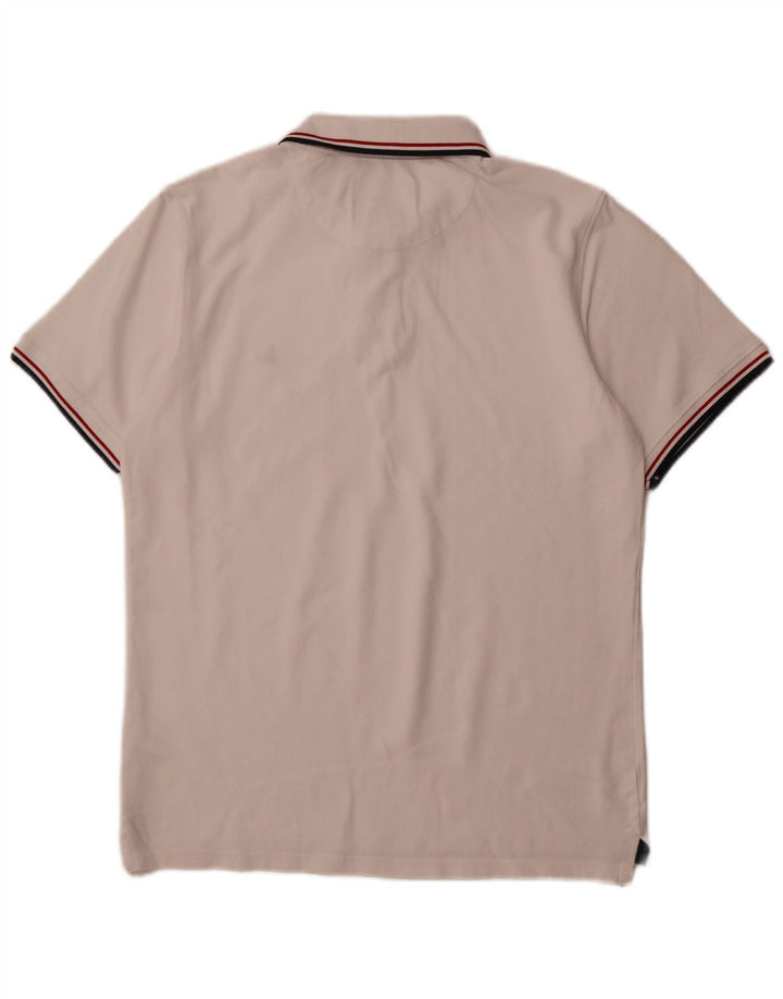 Camisa polo masculina JACK WILLS algodão branco médio