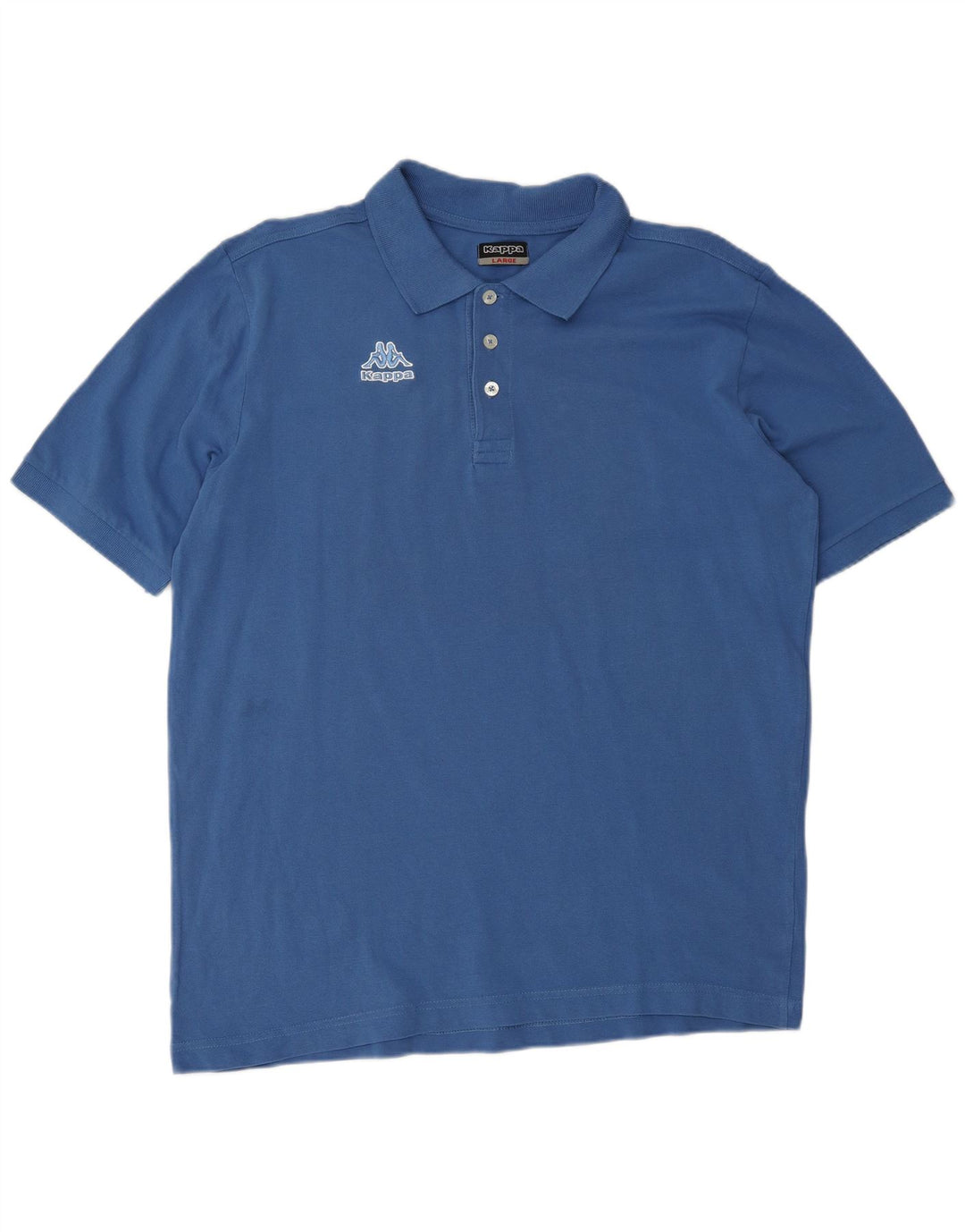 Camisa polo masculina KAPPA grande algodão azul