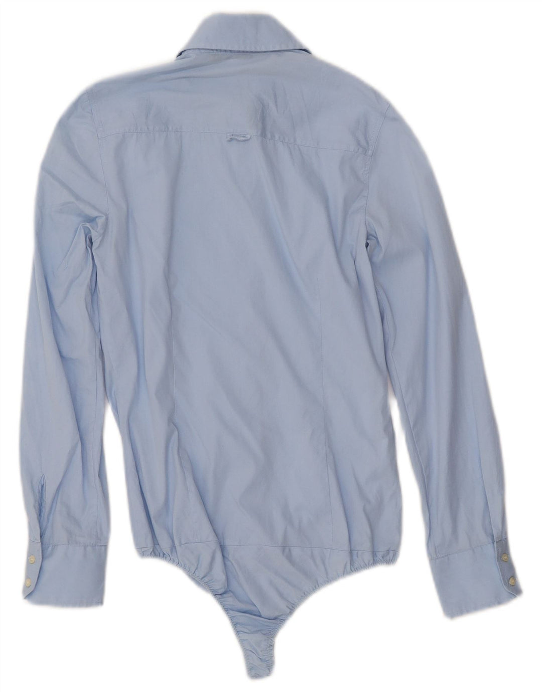 Body feminino de manga comprida ZARA UK 6 XS azul algodão