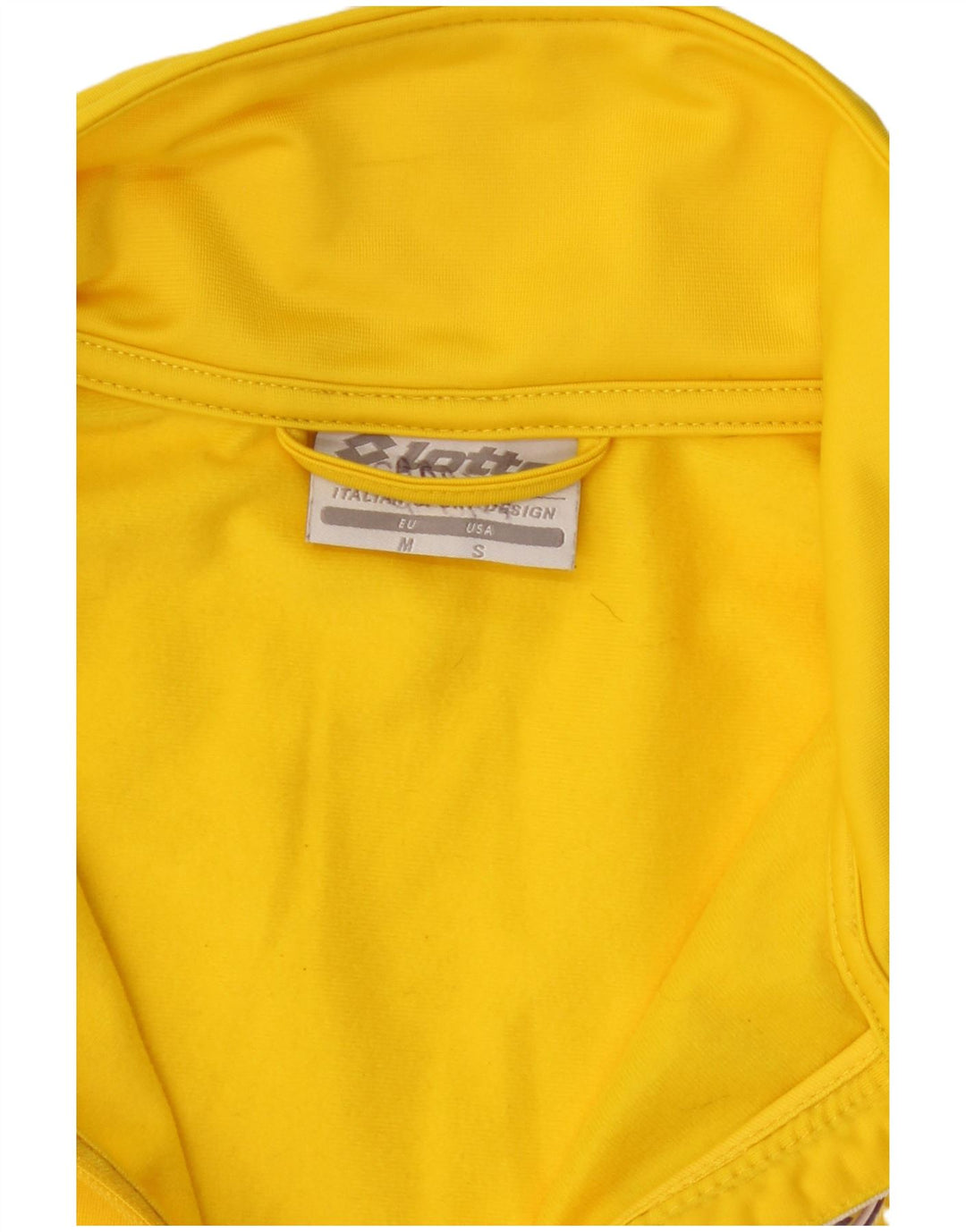 Lotto Mens Treino Top Jaqueta Poliéster Colorblock Amarelo Médio
