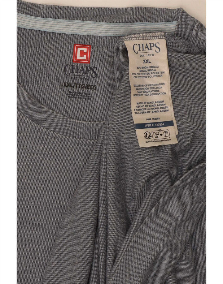 Camiseta masculina Chaps Top 2XL cinza modal
