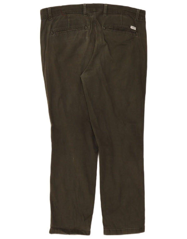 Calça Chino Masculina Jack & Jones Regular Fit W33 L30 Algodão Cáqui