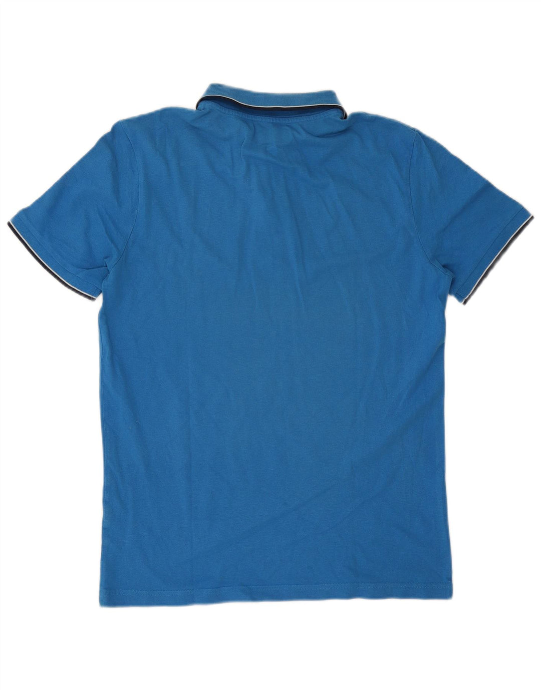 Camisa polo masculina Kappa grande listrada azul